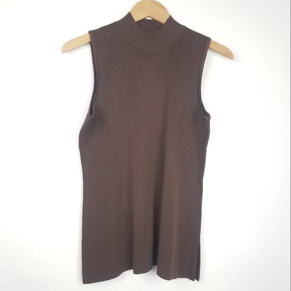 Misook | Tank Top Brown High Neck M New!